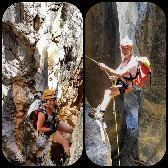 Les moniteurs d'escalade, canyoning et via ferrata de Nature Verticale 